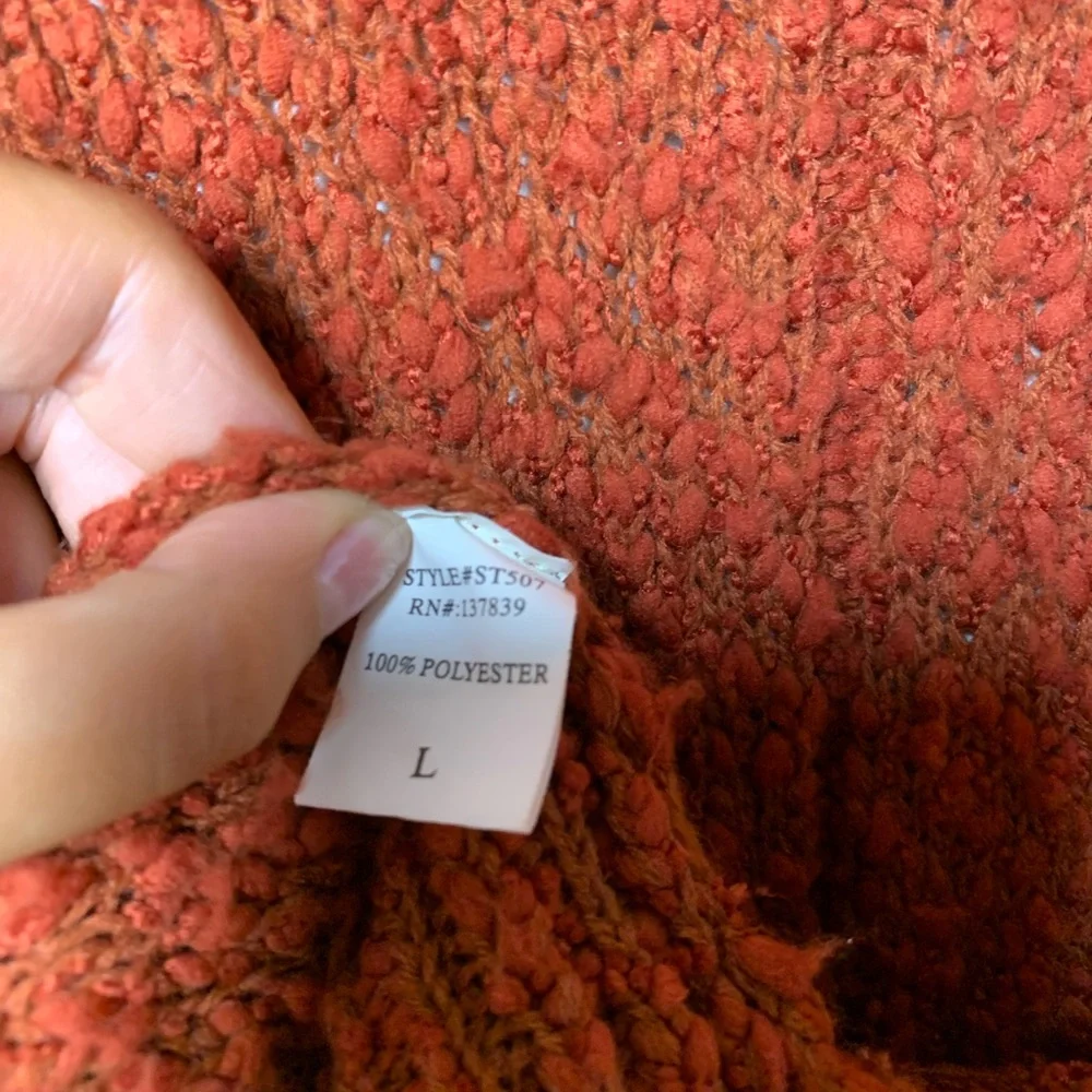 Debut Rust Colored Cardigan - Picture 4 of 5
